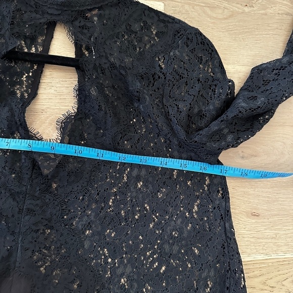 Free People Secret Origins Pieced Lace Tunic black size XS - Picture 9 of 13